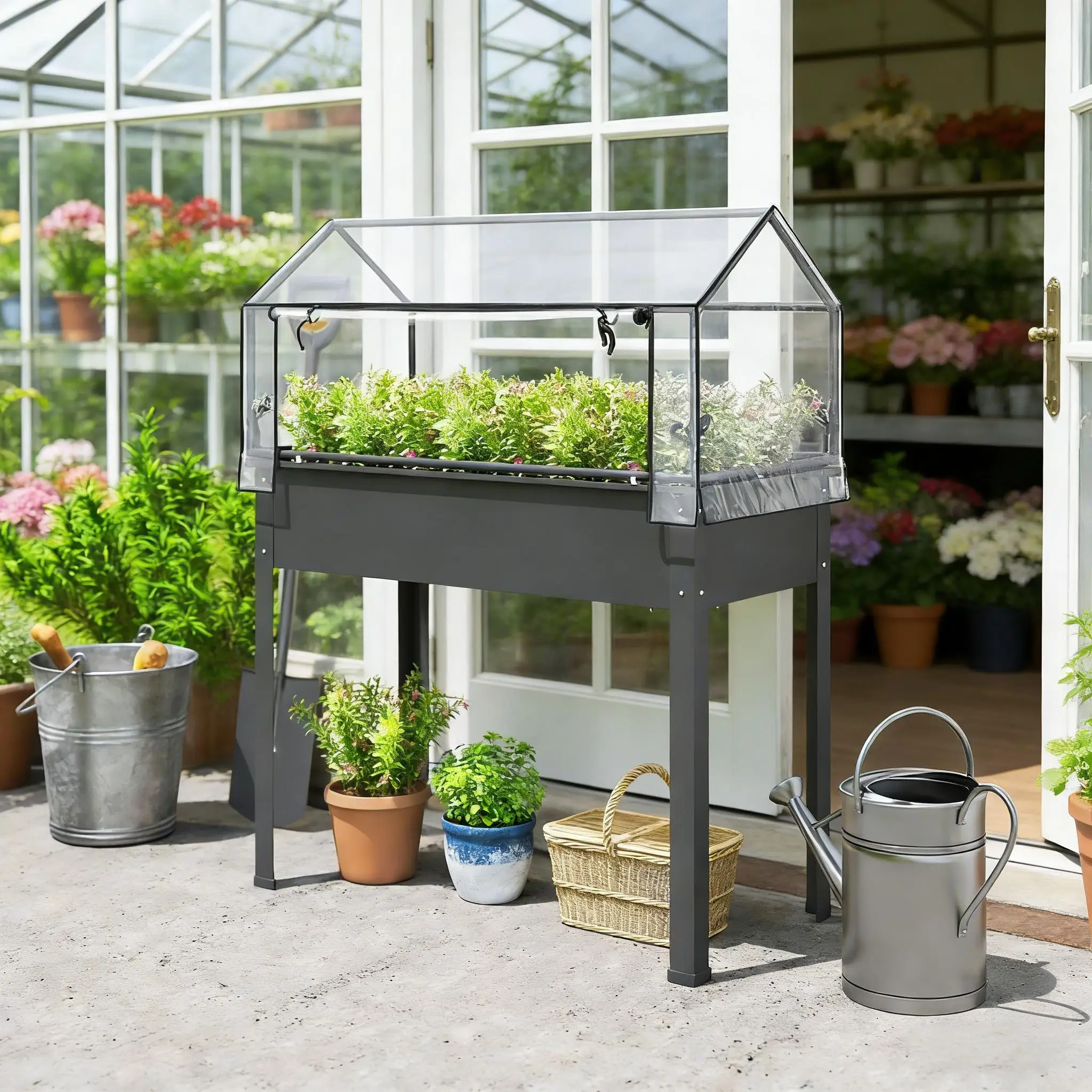 Outdoor Elevated Garden Box,Plant Bed