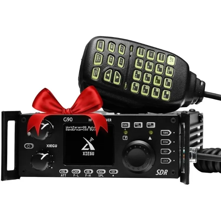 HF Radio Transceiver 20W SSB CW AM FM SDR with Built in Auto Antenna Tuner
