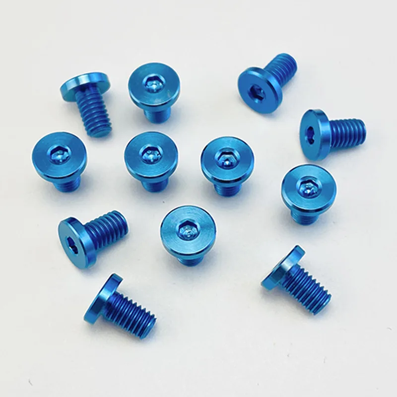 10/20/30pcs/lot 5 Colors Knife Handle Titanium M3.5 Thread Allen Hex Socket Screw Spindle Nail Inner Hexagon Screws Fastener