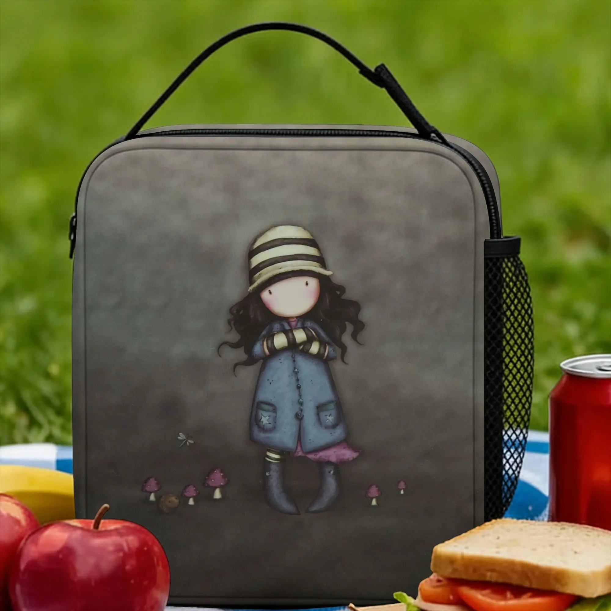 Art Cute Cartoon Doll Insulated Lunch Bags Large S-Santoro G-Gorjuss Lunch Container Thermal Bag Tote Lunch Box Office  Picnic
