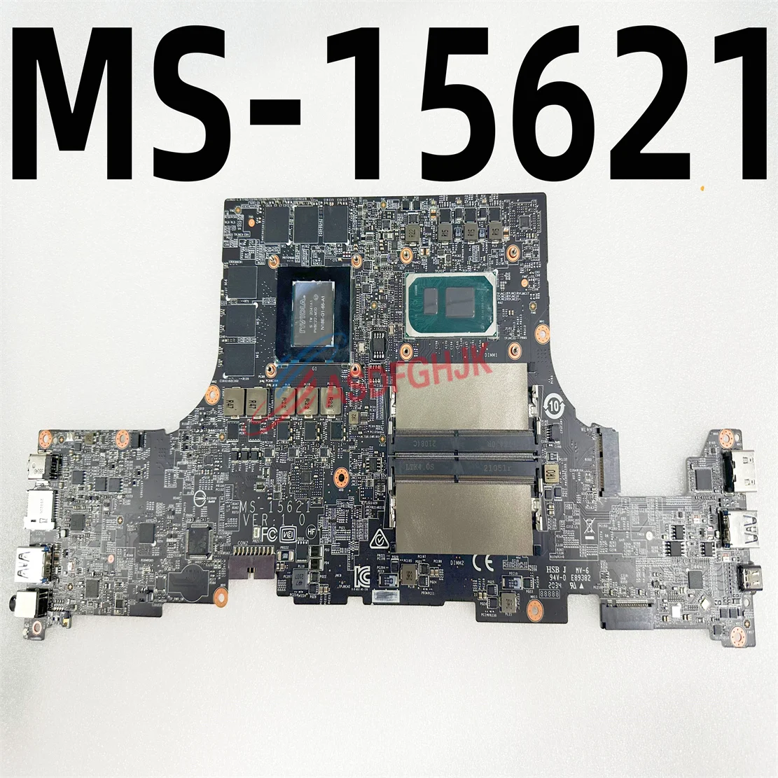 

For MSI Stealth 15M A11 MS-15621 LAPTOP MOTHERBOARD WITH i7-1165G7 CPU AND RTX2060M TEST OK