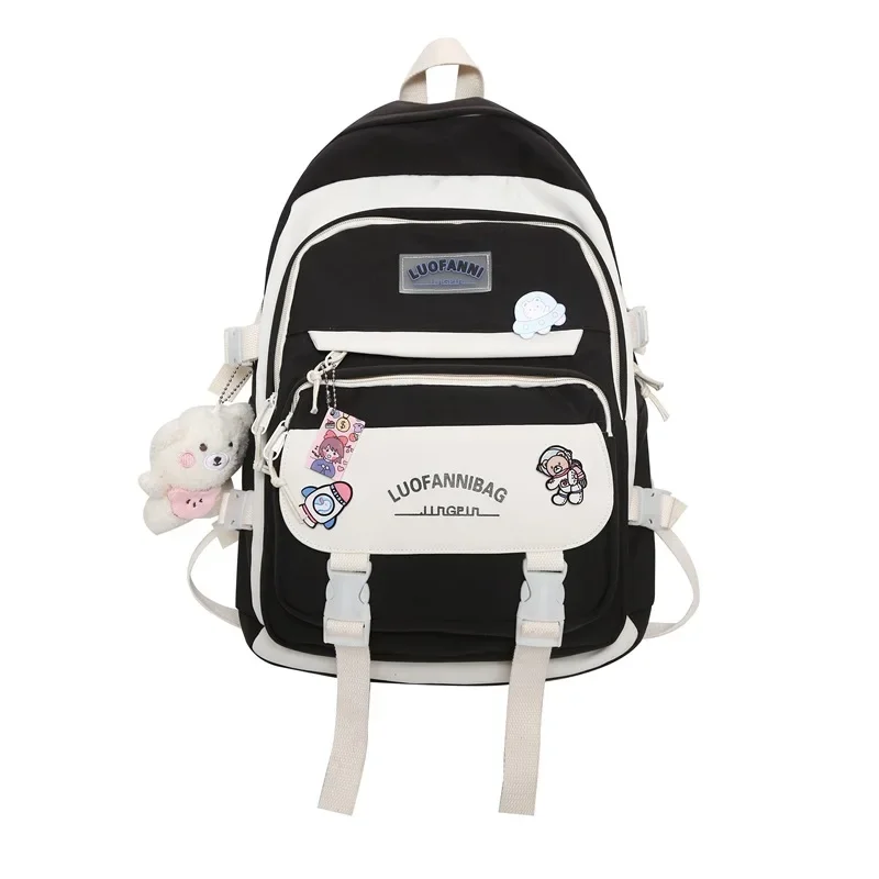 Student Backpack Handbags Set Schoolbag Kawaii High School Students Middle School Elementary Cute Backpacks