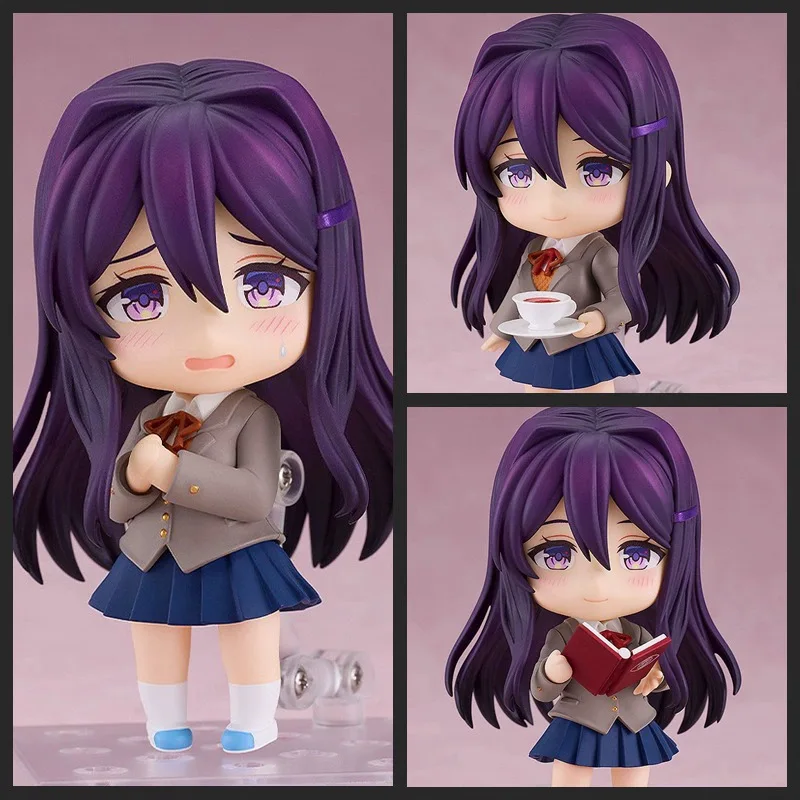 Doki Doki Literature Club Figur Monika Sayori Natsuki Yuri Bewegliche Gelenk-Actionfigur PVC Anime Sammlermodell Schreibtisch-Dekoration – Detail 4