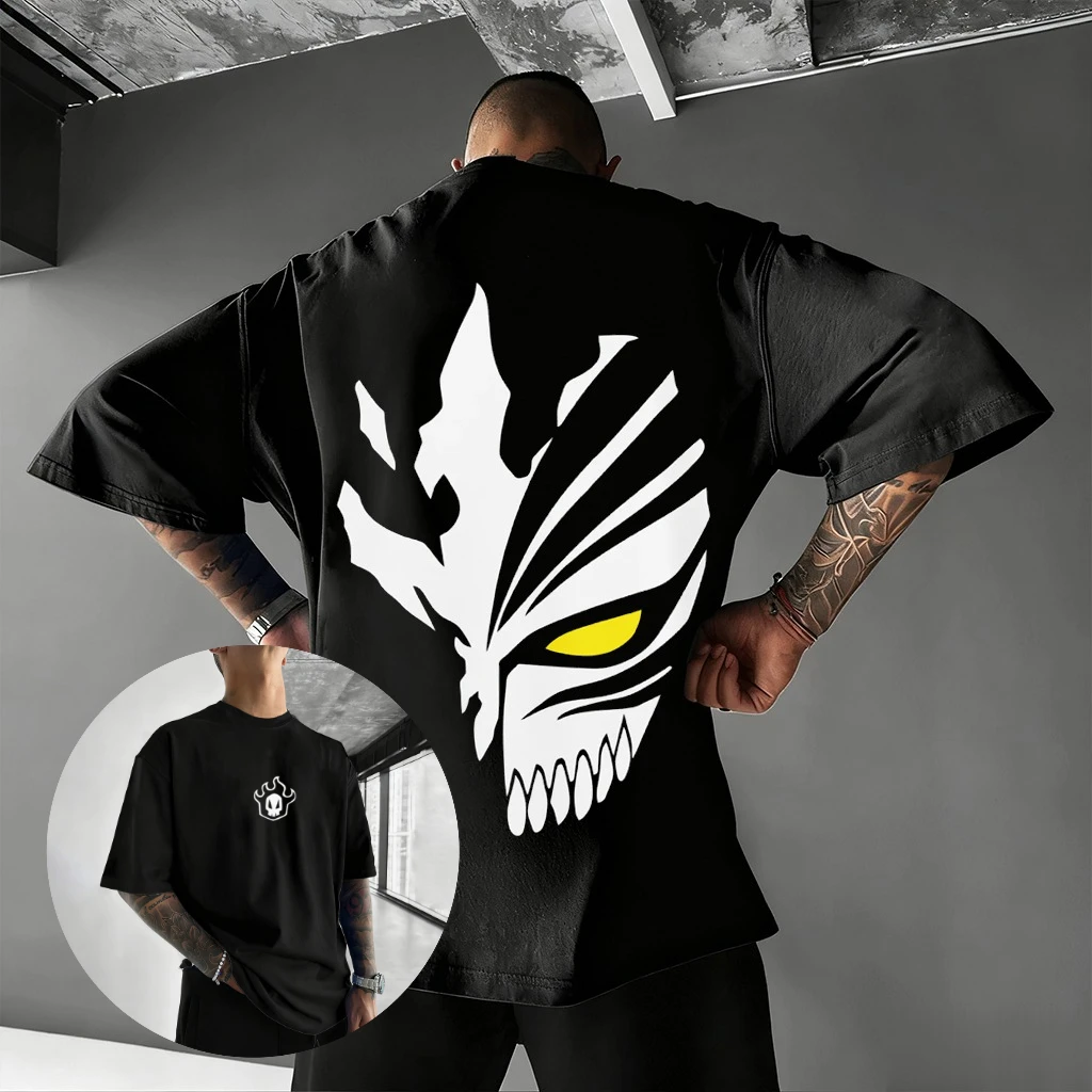 Übergroßes Vintage-Grafik-T-Shirt für Männer und Frauen, kurzärmeliges T-Shirt, japanischer Anime-Druck, 2026, Sommer, Y2k, Streetwear, lässiges Top, Harajuku