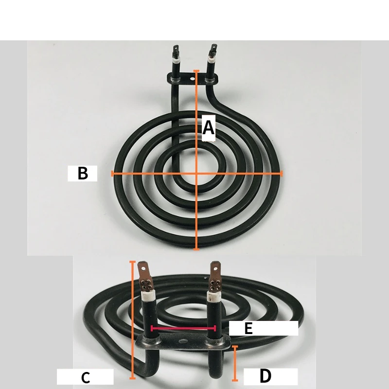 stainless steel Mosquito Coil Heating Element3-7 rings for Air fryer electric dry type heating plate spiral electric heater tube