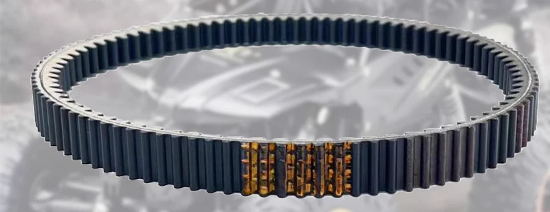 Double-sided motorcycle transmission belt