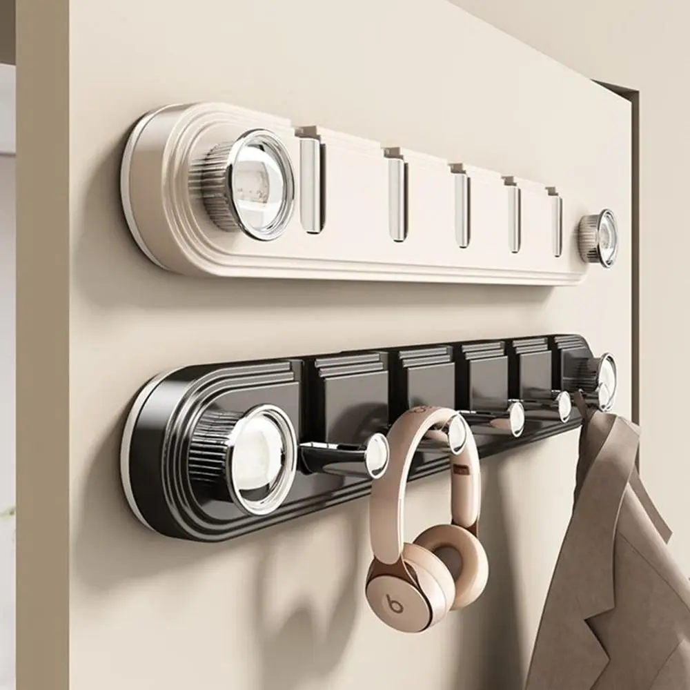 

Plastic Suction Cup Door Hooks Wall Mounted Foldable Robe Coat Hangers Reusable Space Saving Door Hooks Hanger for Home