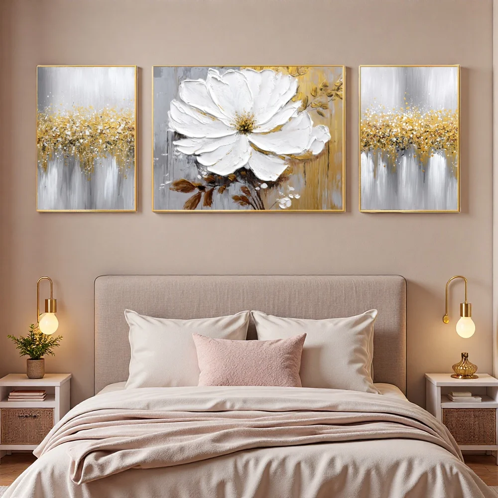 3D Textured Floral Oil Painting 4