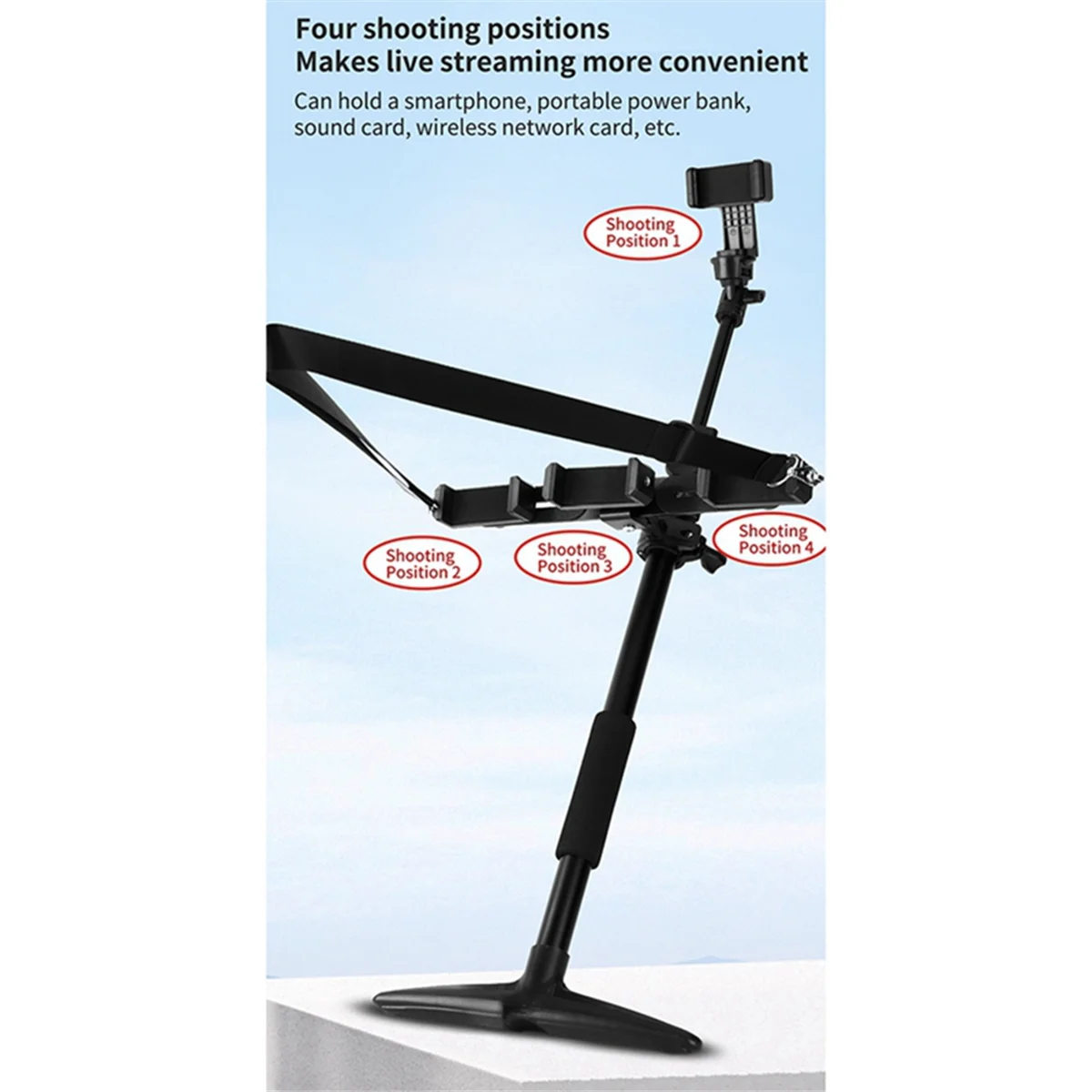 Effizienter Selfie Stick Walking Broadcasting Handyhalter