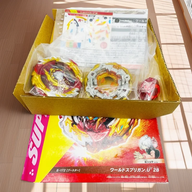 

GENUINE TT BEYS B-172 Battle BURST World Spriggan.U' 2B Bley Booster Surge Superking With Original Packaging Set