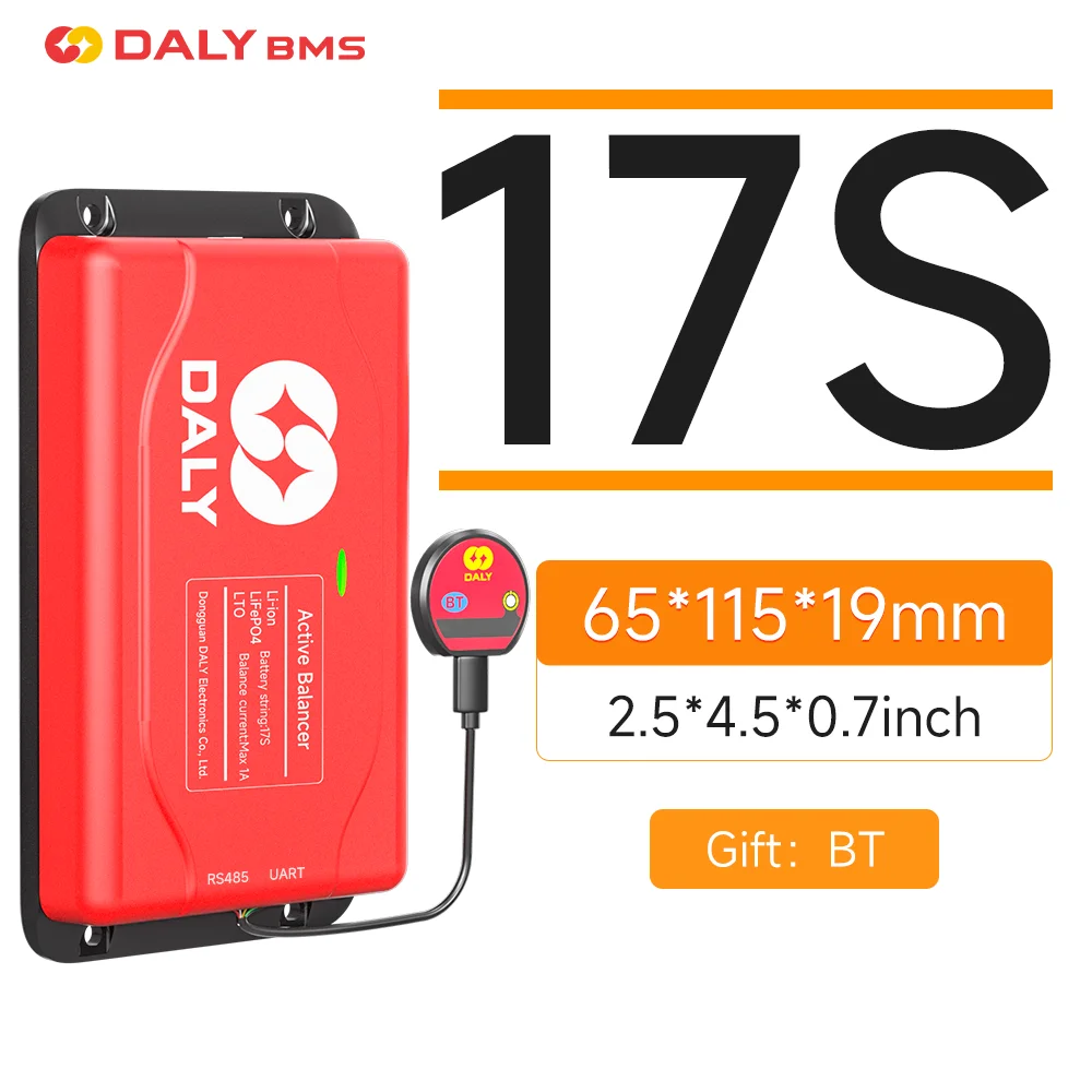 Daly Smart Active Balancer Lifepo4 BMS Active Equalizer 4S Balanceador de Bateria 24V Load Balance Board Bluetooth 1A Strom 6