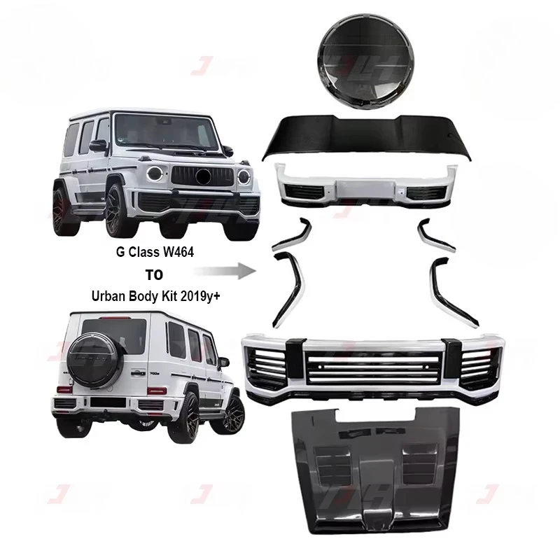 

High Quality Urban Style Dry Carbon Fiber Body Kit Car Bumper Spoiler Hood Fenders for Mercedes G-class W464 G500 G63
