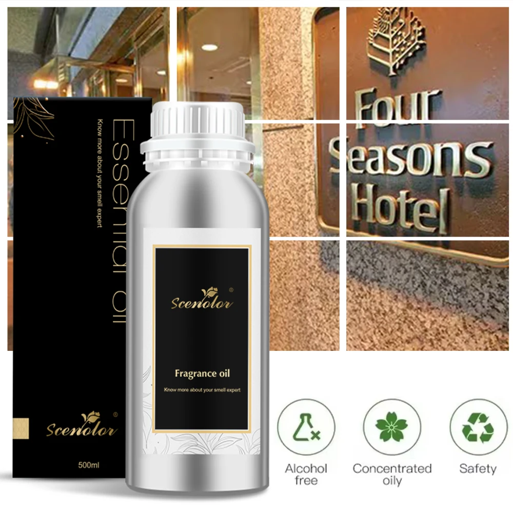 

500ML Elegant Fragrance Oil Scent Four Season Hotel Perfume Oil Natural Extracted Plant Essential Oils Oasis Home Air Freshener