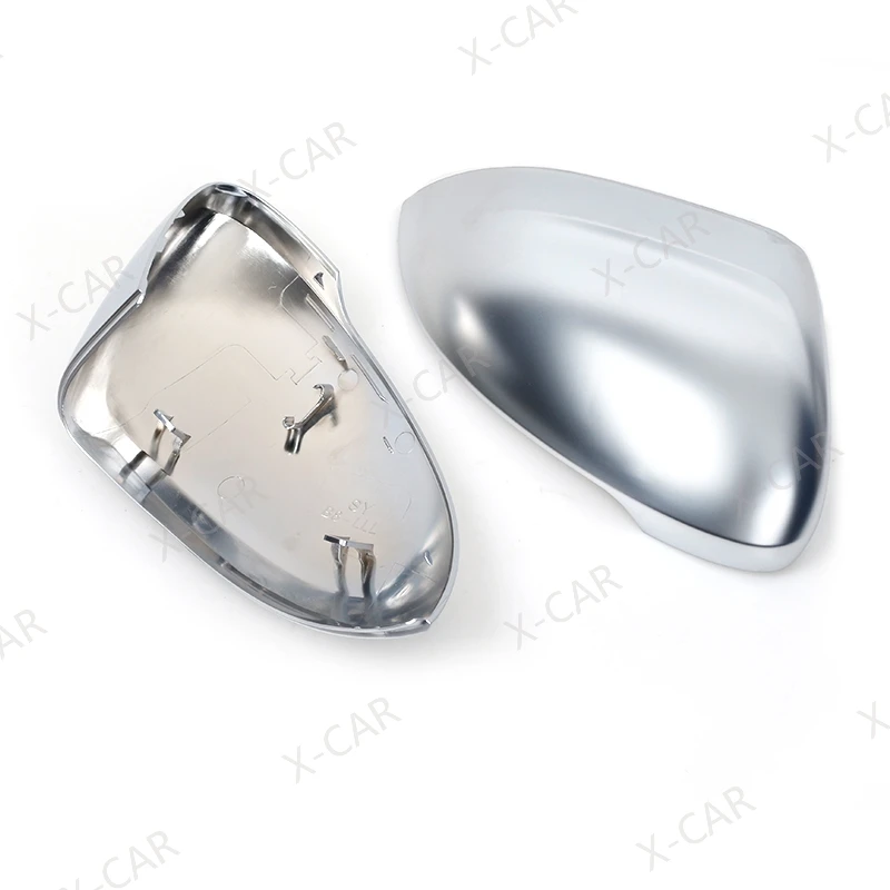 2PCS For Volkswagen VW Passat B8 Variant 2015-2019 Matte Chrome Rearview Side Mirror Cover Cap Shell Lid House