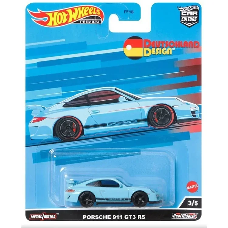 Original Hot Wheels Premium Car Deutschland Design 1/64 Diecast Vehicle Porsche 911 Audi S4 Mercedes Benz Model Kids Toys Boys