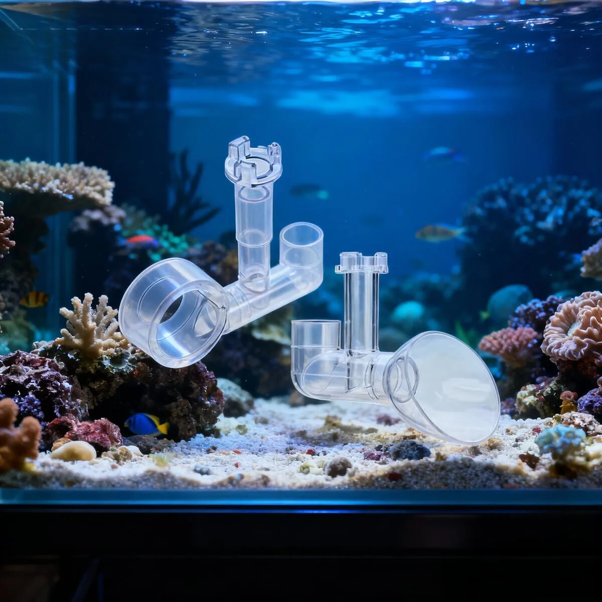 AQUAPRO Aquarium Skimmer Oil Film Remover Lily Pipe Vortex Water Outflow Filter Accessories Aquatic Plant Tank Terrarium Cleaner