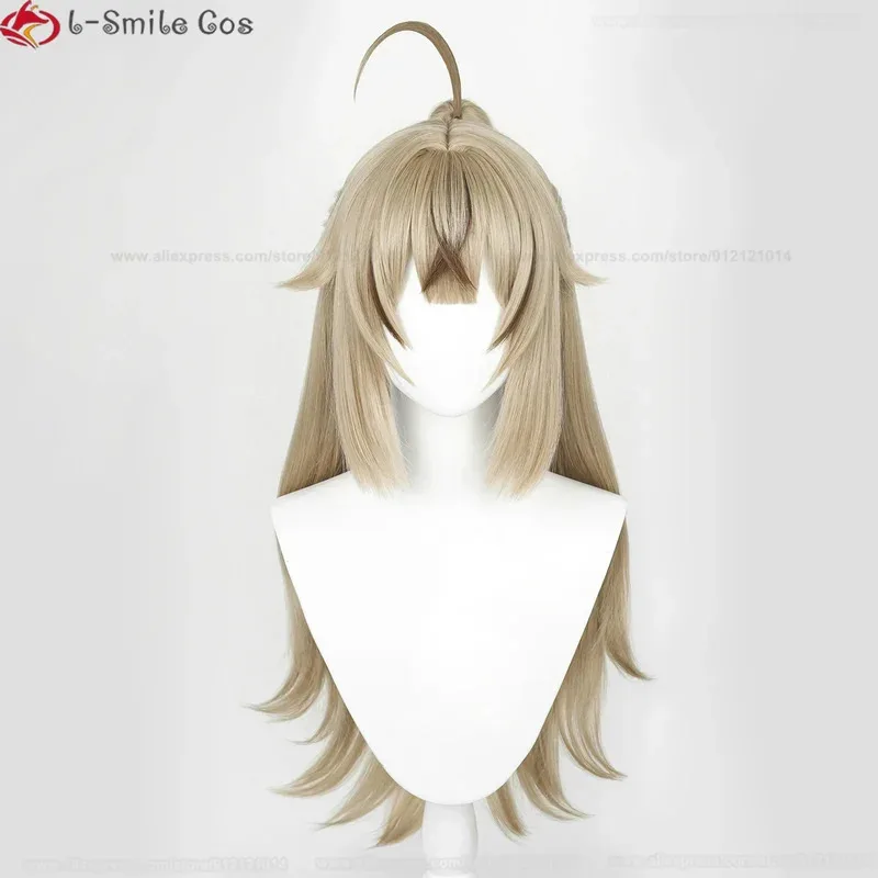 Juego Kirara Cosplay peluca Genshin 75cm lino claro Kirara Anime Cosplay peluca pelo sintético resistente al calor pelucas de Halloween + gorro de peluca