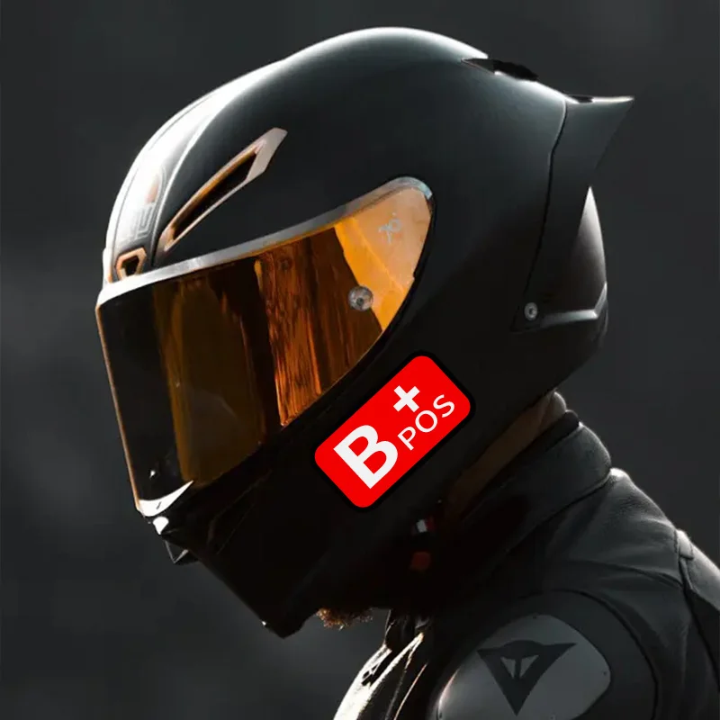

1Pc Red ABO Blood Type Vinyl Sticker Waterproof Sun-Resistant Decal for Motorcycle Side Panels Gas Tanks