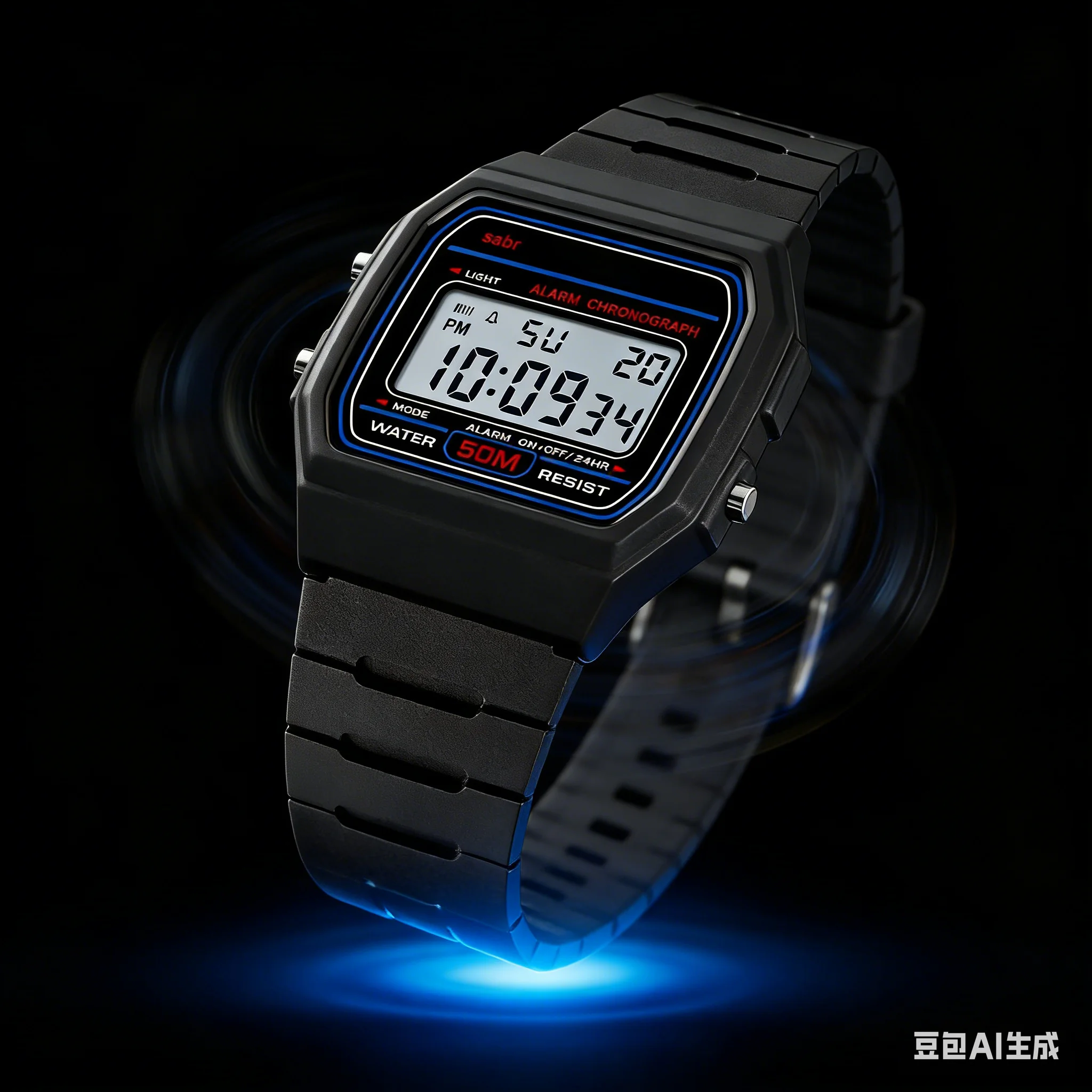 Fashionable Light Luxury Men's Analog Digital Fitness Sports LED Waterproof Watch