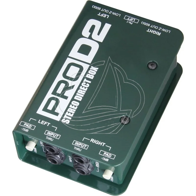 2 Channel Passive Direct Box Audio Signal Converter Stage Sound Accessory