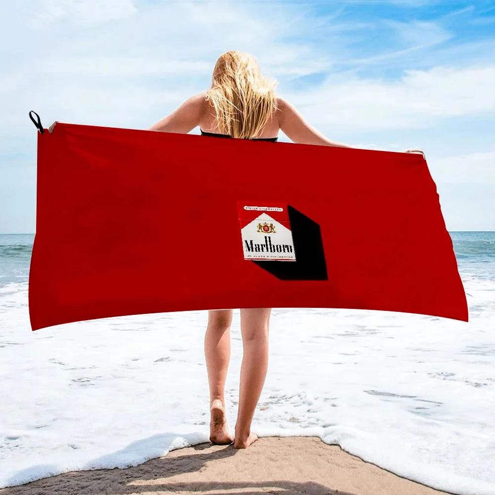 marlboros cigarette Microfiber Bath Towel beach towel female silk printed long skirt wrapped bikini covered sunscreen blanket