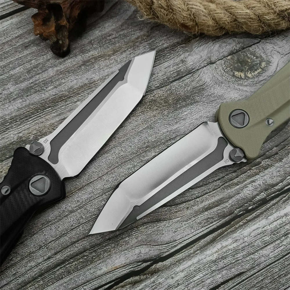 Eafengrow EF55 Folding Knife D2 Blade G10 Handles Hunting Tactical Knife Camping Survival Pocket Knives Utility EDC Multitool