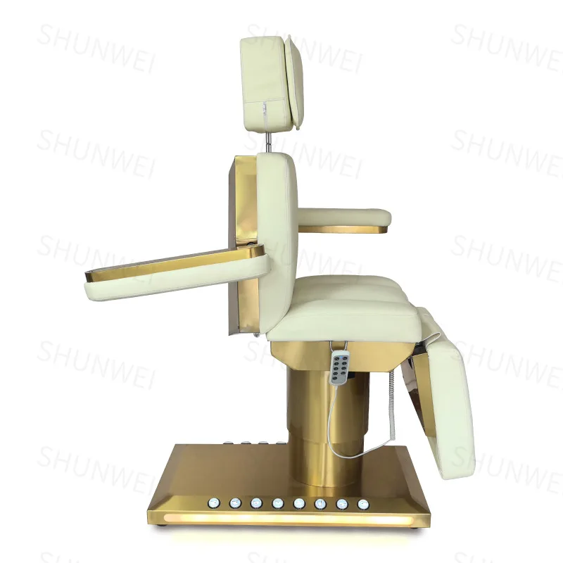 

Электрическая косметическая кровать, подъемная вращающаяся кровать с вышивкой, массажное кресло для инъекций, салон красоты