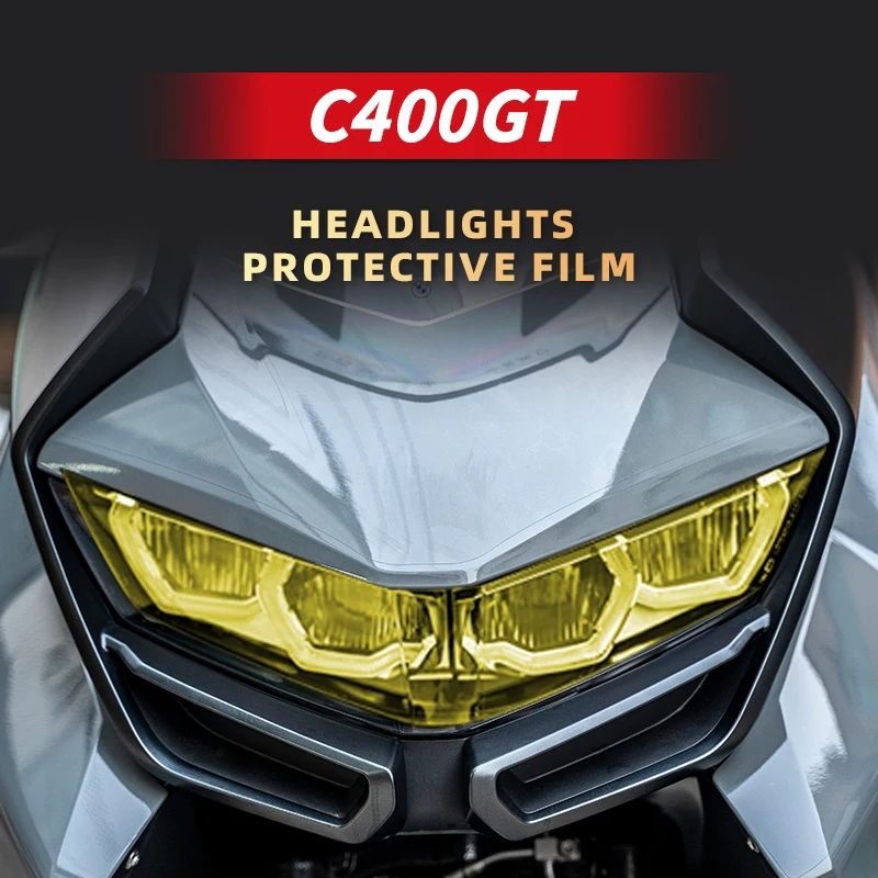 

Use For Bmw C400GT Motorcycle Accessories A Set Of TPU Headlight And Taillight Film Lamp Transparent Protection Stickers