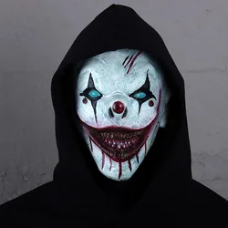 Horror der Clown in der Box Maske Cosplay blutigen Teufel Killer Joker Latex Helm Halloween Karneval Party Kostüm Requisiten