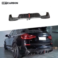 Carbon Fiber Rear Bumper Lip Diffuser For BMW X3M F97 2018-2021 Rear Diffuser Lip Chin Canard Body Kits FRP Accessories