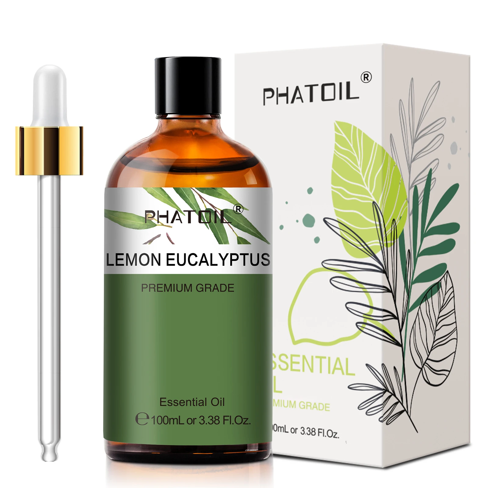 PHATOIL 100ml aceites esenciales limón eucalipto naranja dulce canela vainilla aceites aromáticos para humidificador difusor aromaterapia