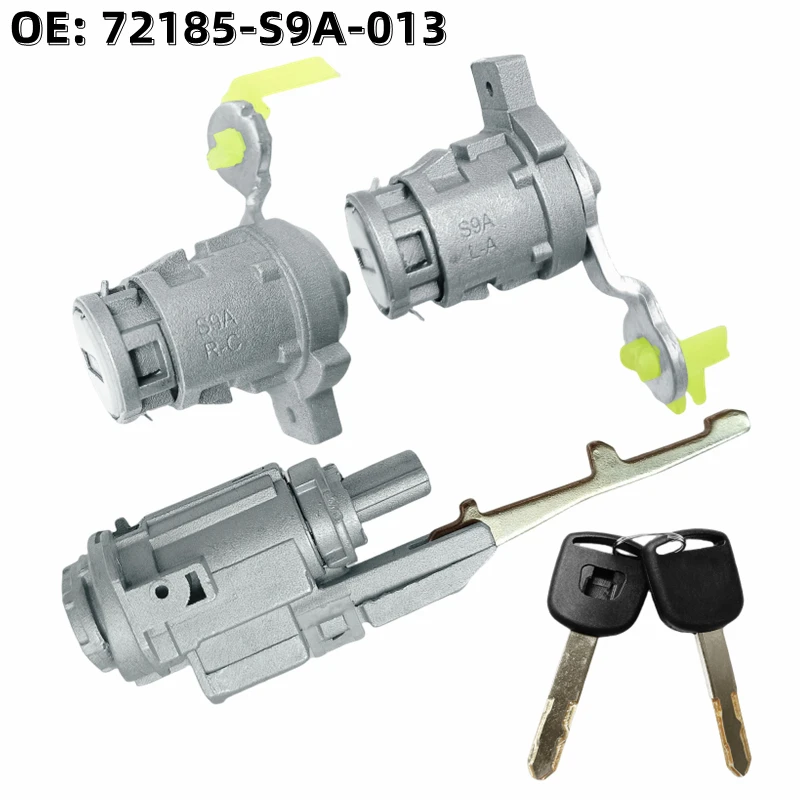 

XIEAILI OE:72185-S9A-013 OEM Full Set Door Lock Cylinder Barrel For Honda CRV With 2Pcs Key Ignition Lock Left Door Lock