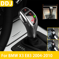For BMW X3 E83 2004 2005 2006 2007 2008 2009 2010 Accessories Car Interior LED Gear Shift Knob Shifter Button Replacement Parts