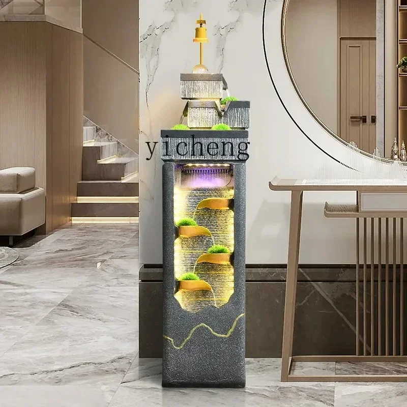 -circulating Water Fountain Feng Shui Ball Floor Ornament Office Living Room Home Decoration Giftsl16