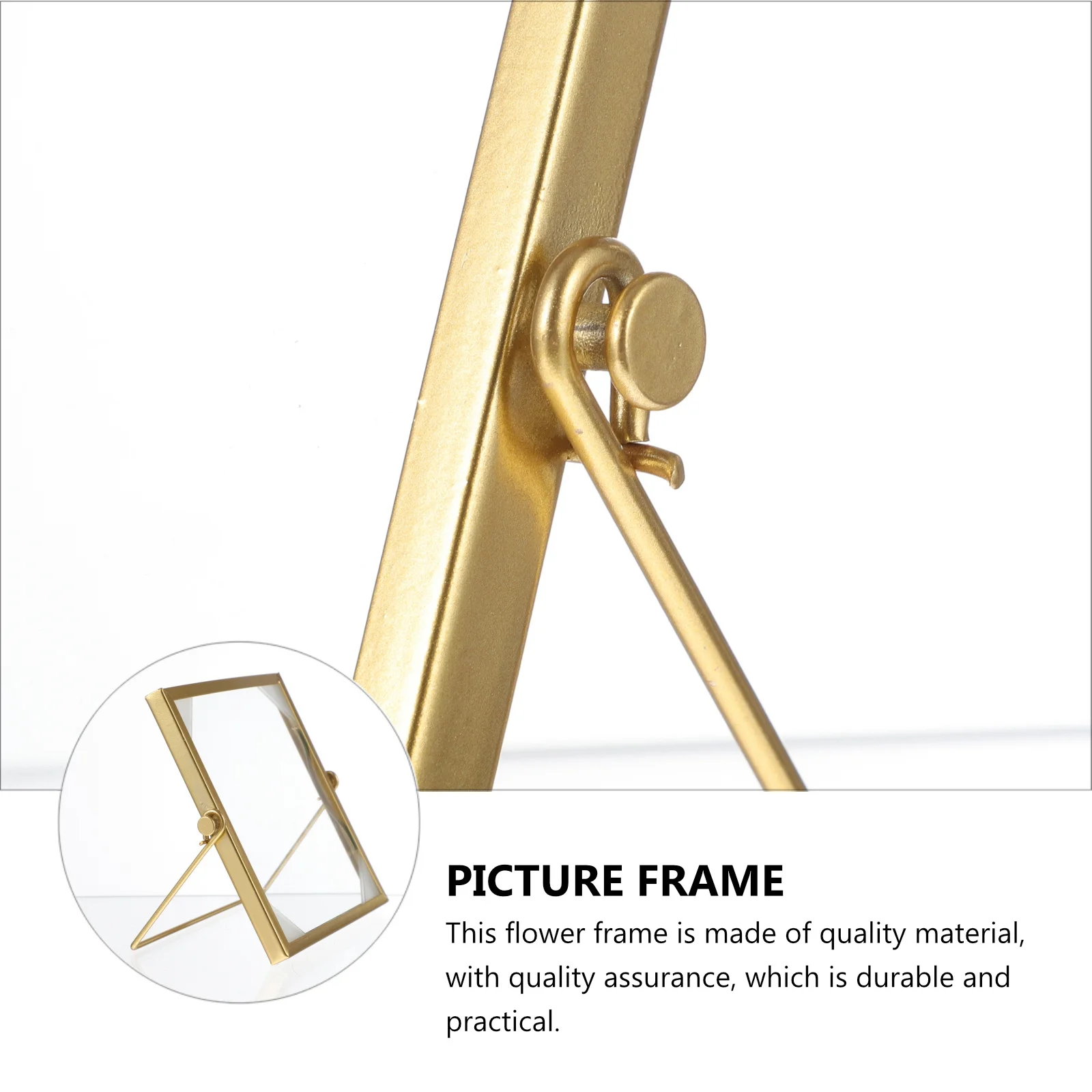 

Pressed Flower Frame Quality Material Stable Support Desktop Decoration Gift Friends Families Photo Holder Glass Flower Frame