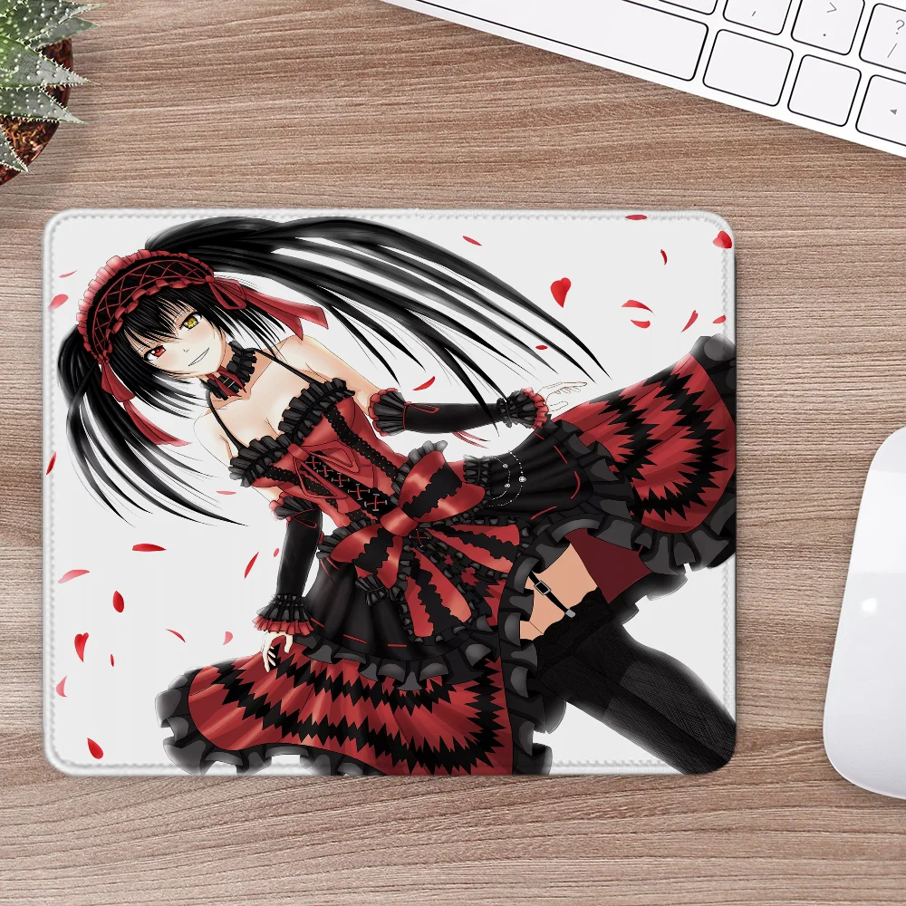 Computer Mouse Pad Small Tokisaki Kurumi Gaming Mousepad Anime Desk Gadgets Keyboard Mat Offices Accessories Office Rug Gamer