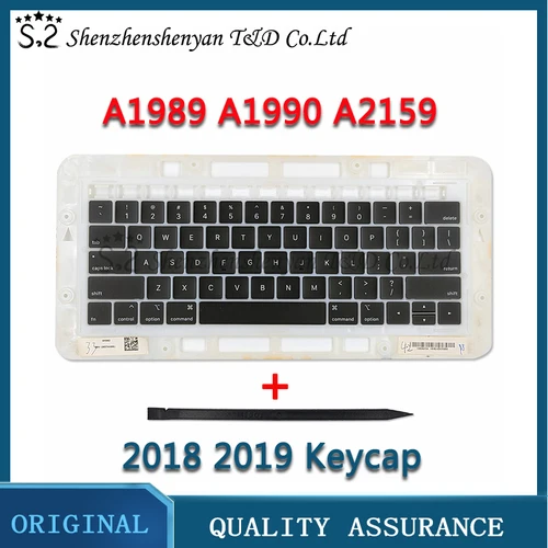 A1989 A1990 A2159 teclas de teclado para MacBook Pro Retina 13 ""15"" tapa de tecla de ordenador portátil nuevo 2018 2019 año EE. UU. Reino Unido RU IT GR TU