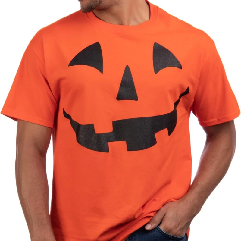 

Giant Grimace Man O' Lantern Face | Halloween Pumpkin Fun Unisex T-shirt for Men Women Men Clothing Graphic T Shirts Cotton Tops