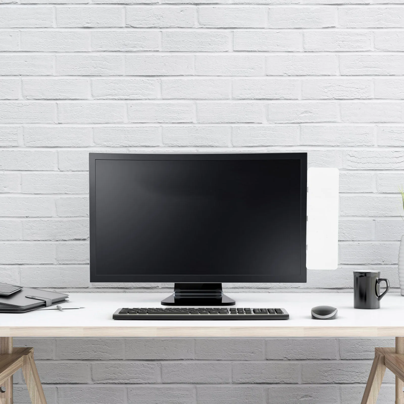 

Magnetic Monitor Memo Board For Computer, Erasable Side Panel Message Holder, Office Desk Accessories, Computer Note Organizer,