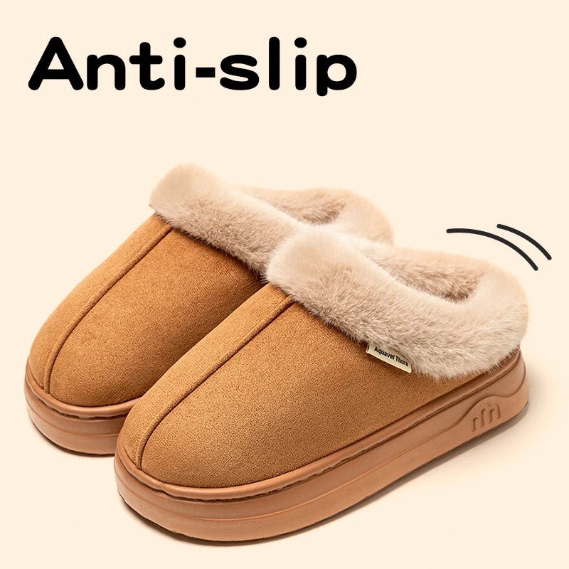 

Children's Winter Slippers Indoor Outdoor Anti-slip Thick Sole Warm Comfortable Parent-child Shoes Leisure Snow Boots