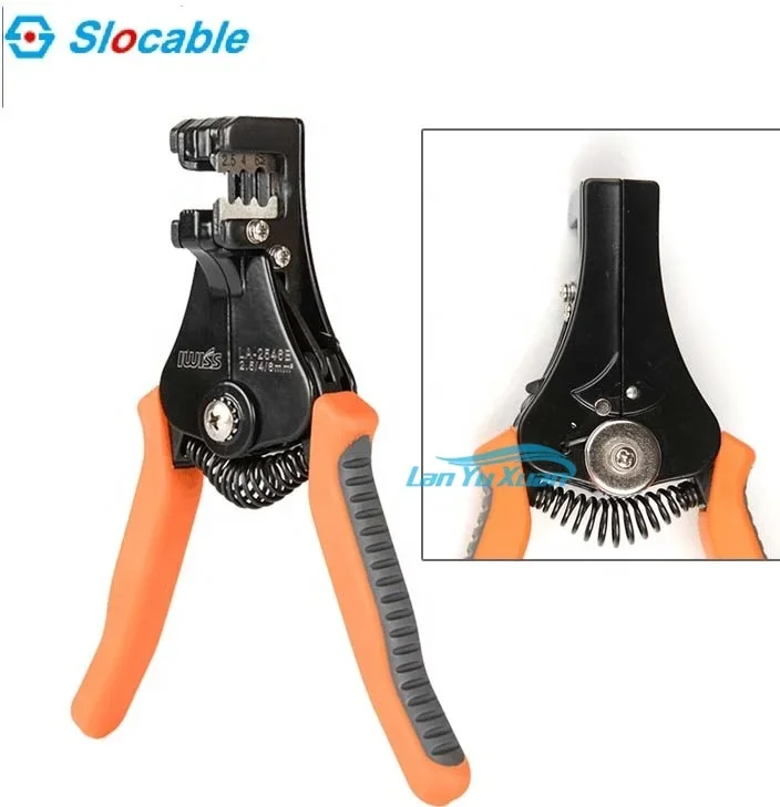 Slocable Crimper Cable Stripper Spanner Solid Copper Bar Connector Hand Toolkit Tool Bag Kit for Solar