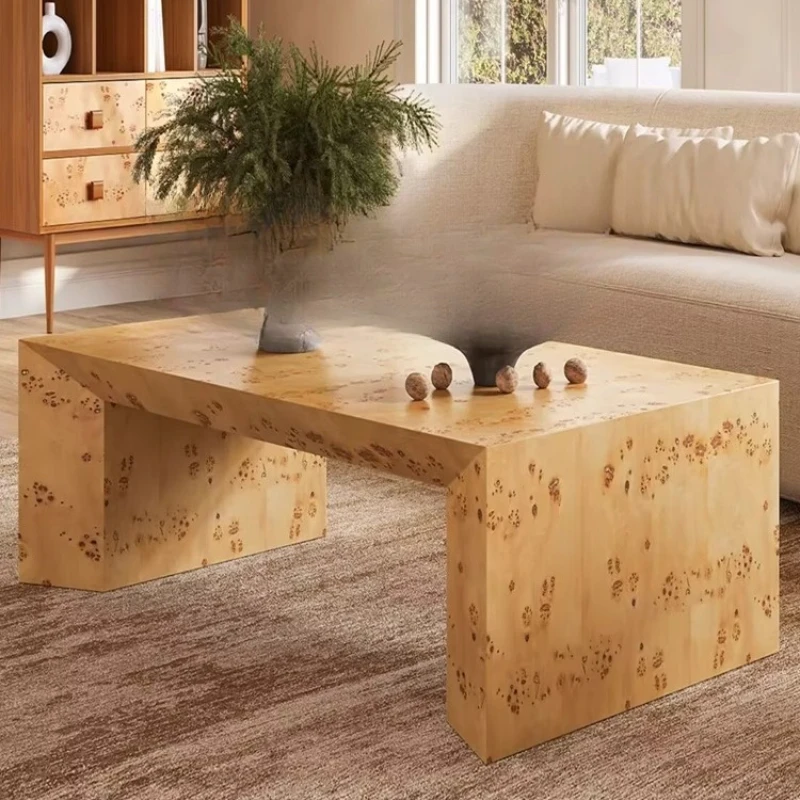 

Medieval French solid wood tree tumor bark rectangular coffee table home living room coffee table art