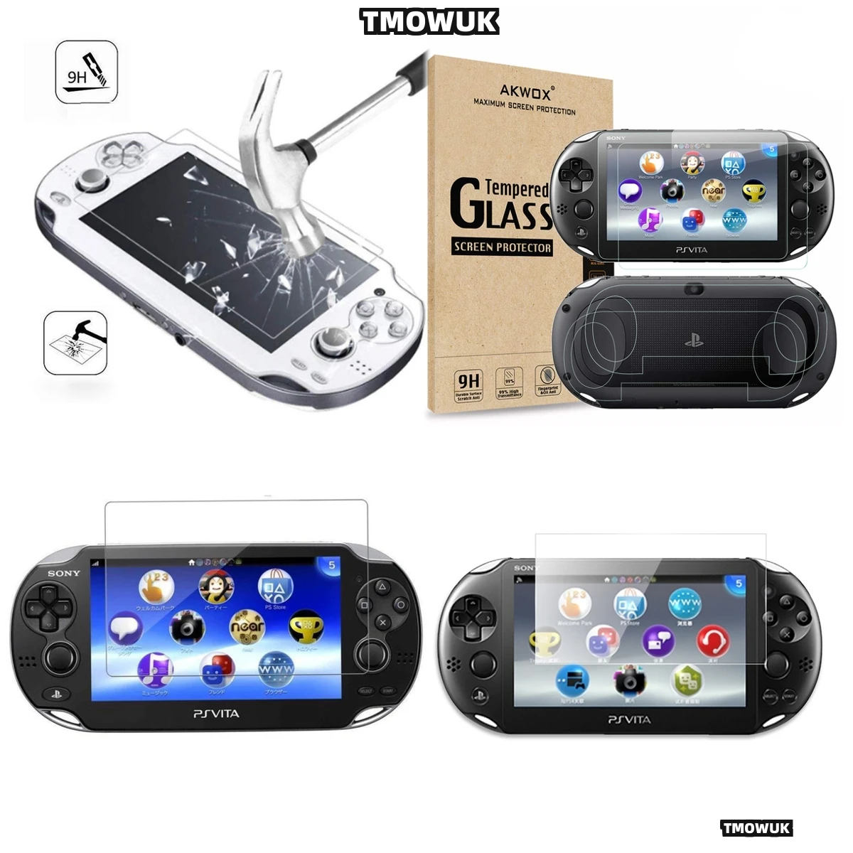 

Anti-Fingerprint Tempered Glass For PS Vita 1000 2000 - 9H Hard, Bubble-Free Installation