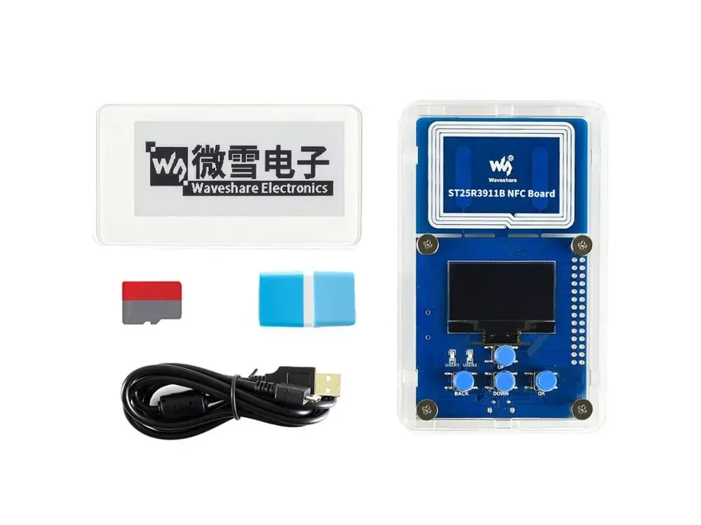 Waveshare 2.9inch Passive NFC-Powered e-Paper Evaluation Kit, No Battery, Wireless Powering & Data Transfer