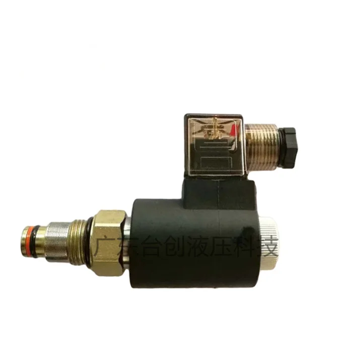 SV-08/SV-10/SV-12 Cast Steel Hydraulic Solenoid Thread Cartridge Valve Electromagnetic Pressure Relief Lifting Valve 1 Gpm Flow