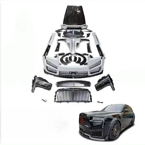 Car Bumper Assembly Bodykit for Rolls-Royce Cullinan 18-20 Upgrade to 2021-2024 MSY Style Wide Body Kit Wheel Fender Arch Flares