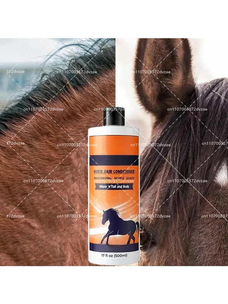Mane and Tail Shampoo 500ml Deep Nourishing Mane and Tail Detangler Conditioner Horse Grooming Supplies Coat Cleanser Shower Gel
