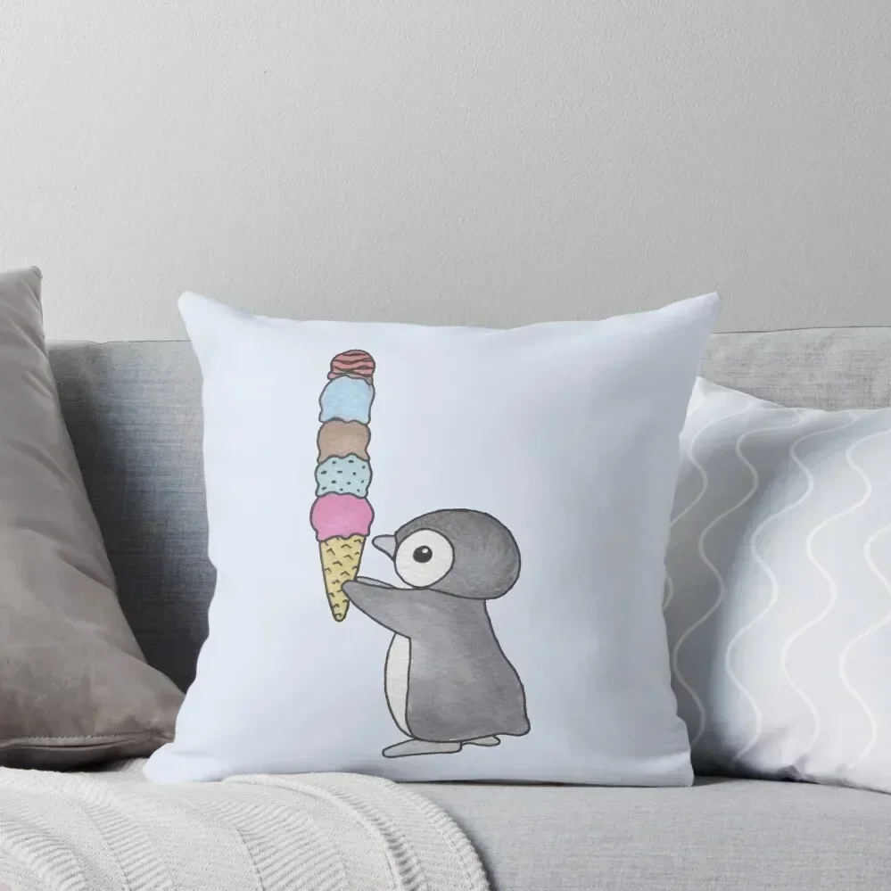 

Ice Cream Penguin Throw Pillow Cushions For Sofa Cushion Cover For Sofa luxury throw pillow covers pillow