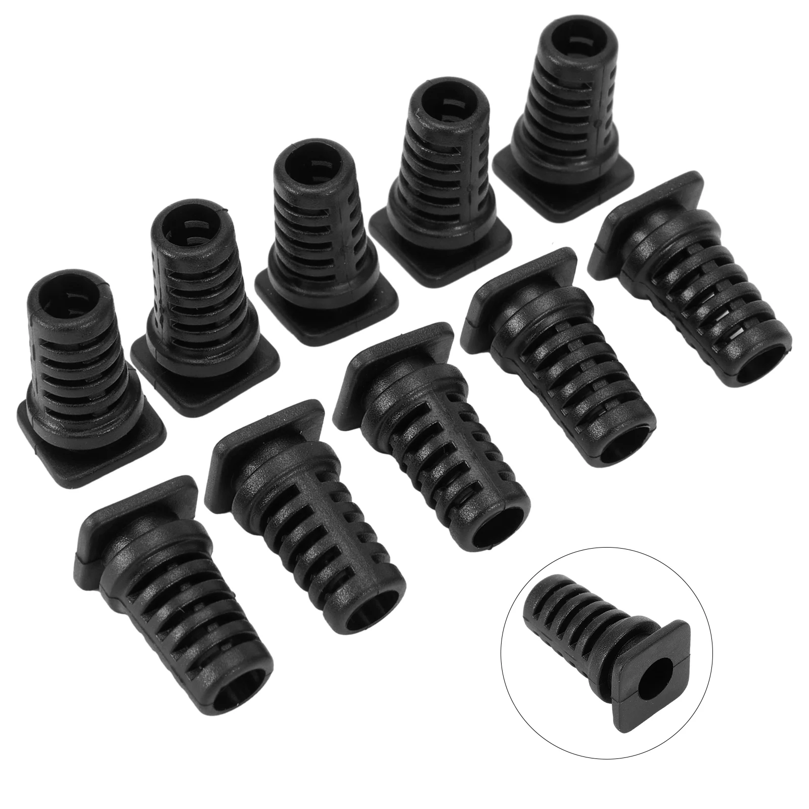 10 pçs cabo glândula conector de borracha cabo de alívio de tensão protetor de inicialização 2.8mm-5.6mm fio cabo manga acessórios da ferramenta elétrica