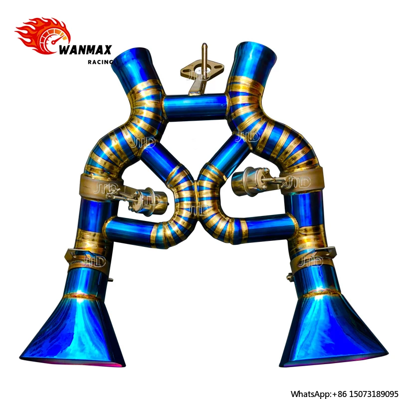 

Hot Sell Titanium Full Cat-Back Racing Exhaust System with Valve Control for MP4 -12C 650S